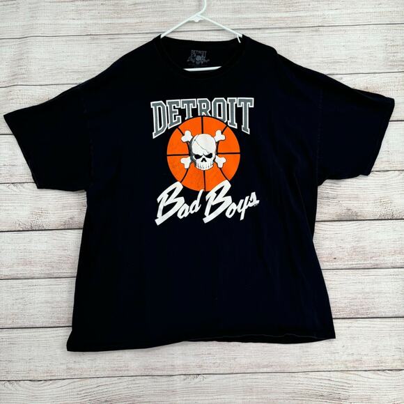 Detroit Bad Boys Pistons John Spider Salley #22 Signed T-Shirt Adult 3XL Black - Picture 2 of 13